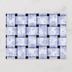 babyblauw briefkaart