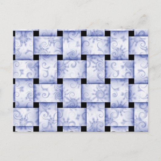 babyblauw briefkaart (Voorkant)