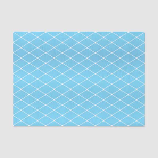 babyblauw en diamantpatroon tissuepapier (Voorkant)