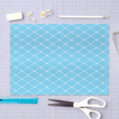 babyblauw en diamantpatroon tissuepapier (Craft)