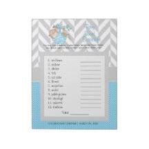 Babyblauw en grijs Baby shower