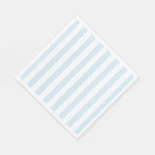 Babyblauw en witgestreepte papierluiers servet (Hoek)