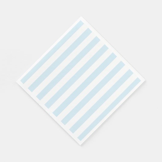 Babyblauw en witgestreepte papierluiers servet (Hoek)