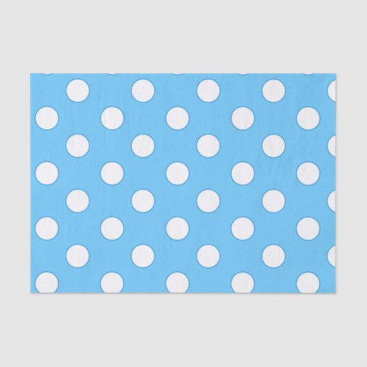 Babyblauw en witte haarvlekken tissuepapier (Voorkant)