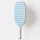 Babyblauw Gingham Pickleball Paddle (Links)