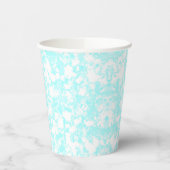 babyblauw glitereffect papieren bekers (Links)