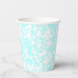 babyblauw glitereffect papieren bekers