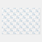 Babyblauw Inpakpapier Vel (Voorkant 3)