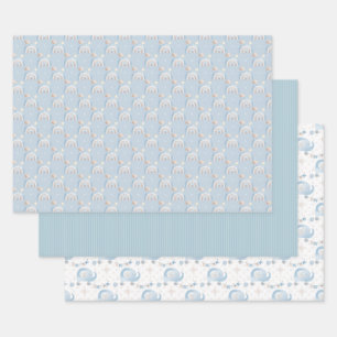 Babyblauw Inpakpapier Vel