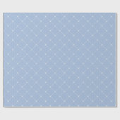 Babyblauw loopvlak Witte pasta's Olap Cadeaupapier (Vlak)
