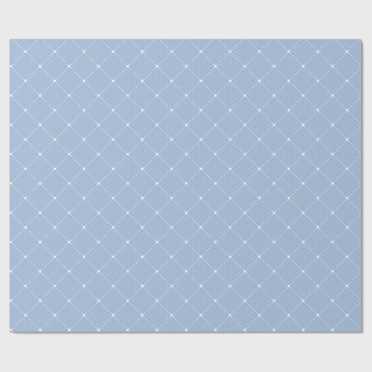Babyblauw loopvlak Witte pasta's Olap Cadeaupapier (Vlak)