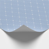 Babyblauw loopvlak Witte pasta's Olap Cadeaupapier (Hoek)