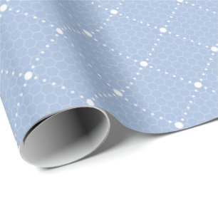 Babyblauw loopvlak Witte pasta's Olap Cadeaupapier