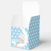 Babyblauw over de motorenkast bedankdoosjes (Geopend)