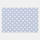 Babyblauw patroon inpakpapier vel (Voorkant 3)