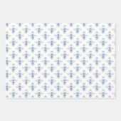 Babyblauw patroon inpakpapier vel (Voorkant)
