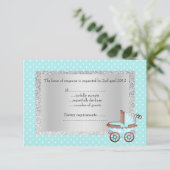 babyblauw pokstip pram rsvp reVISED new (Staand voorkant)