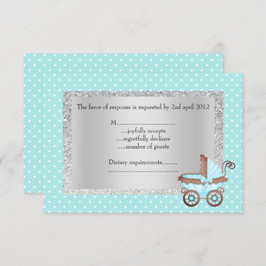 babyblauw pokstip pram rsvp reVISED new (Voorkant / Achterkant)