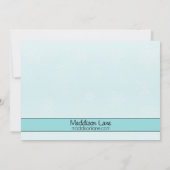 Babyblauw Schaats laat ijsschaatsen Kaart (Achterkant)