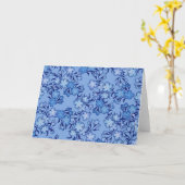  babyblauw ventilator kaart (Gele Bloem)