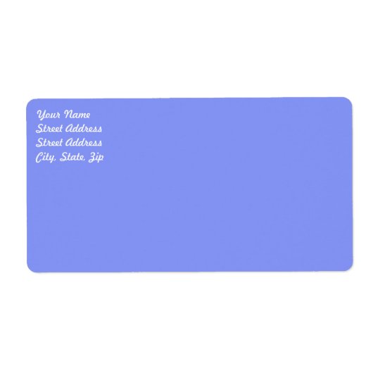 Babyblauw verzendlabel (Voorkant)