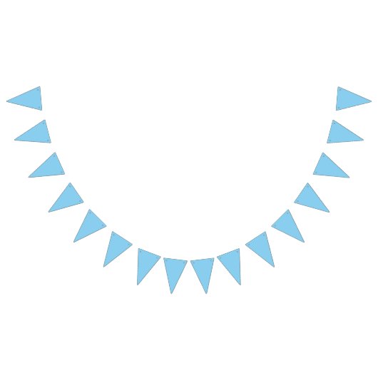 Babyblauw Vlaggetjes (Alle)