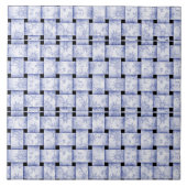 Babyblauw weefsel tegeltje (Voorkant)