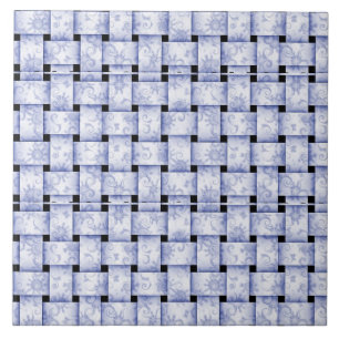 Babyblauw weefsel tegeltje