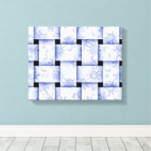 babyblauw weilvas canvas afdruk (Insitu (Houten vloer))