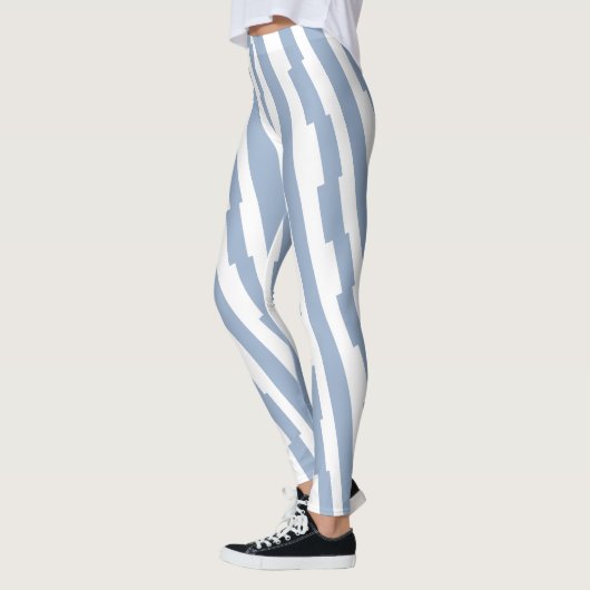 Babyblauw & Witte Streep Leggings (Links)