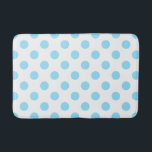 Babyblauwe en witte haarvlekken badmat<br><div class="desc">Babyblauwe en witte haarvlekken</div>