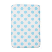 Babyblauwe en witte haarvlekken badmat (Voorkant Verticaal)