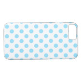 Babyblauwe en witte haarvlekken Case-Mate iPhone case (Achterkant (Horizontaal))