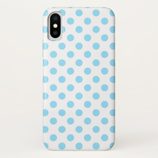Babyblauwe en witte haarvlekken Case-Mate iPhone case (Achterkant)