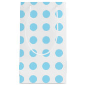 Babyblauwe en witte haarvlekken klein cadeauzakje (Voorkant)