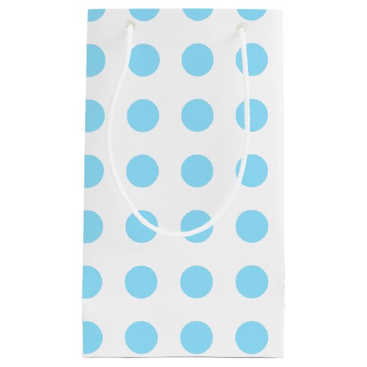 Babyblauwe en witte haarvlekken klein cadeauzakje (Voorkant)