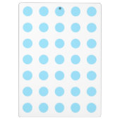 Babyblauwe en witte haarvlekken klembord (Achterkant)