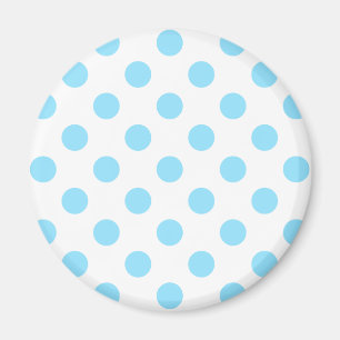 Babyblauwe en witte haarvlekken magneet