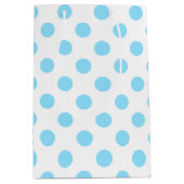 Babyblauwe en witte haarvlekken medium cadeauzakje (Voorkant)