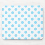 Babyblauwe en witte haarvlekken muismat<br><div class="desc">Babyblauwe en witte haarvlekken</div>
