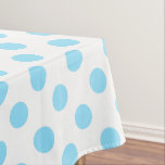 Babyblauwe en witte haarvlekken tafelkleed<br><div class="desc">Babyblauwe en witte haarvlekken</div>