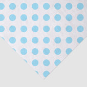 Babyblauwe en witte haarvlekken tissuepapier (Detail)