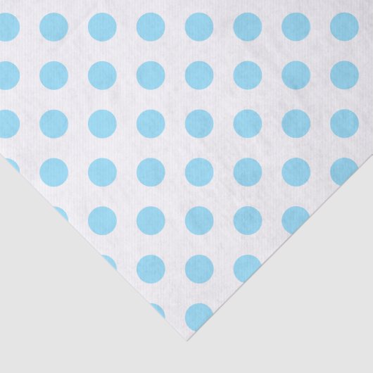 Babyblauwe en witte haarvlekken tissuepapier (Detail)