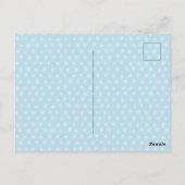 babyblauwe ster | Grappige dankkaart Briefkaart (Achterkant)