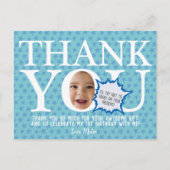 babyblauwe ster | Grappige dankkaart Briefkaart (Voorkant)