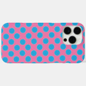 Babyblauwe Stippen op roze achtergrond Case-Mate iPhone Case (Achterkant (horizontaal))