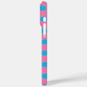 Babyblauwe Stippen op roze achtergrond Case-Mate iPhone Case (Achterkant / Links)