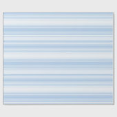 Babyblauwe strepen cadeaupapier (Vlak)
