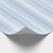 Babyblauwe strepen cadeaupapier (Hoek)