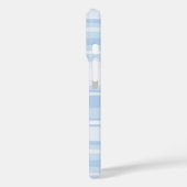 Babyblauwe strepen Case-Mate iPhone case (Achterkant / Links)